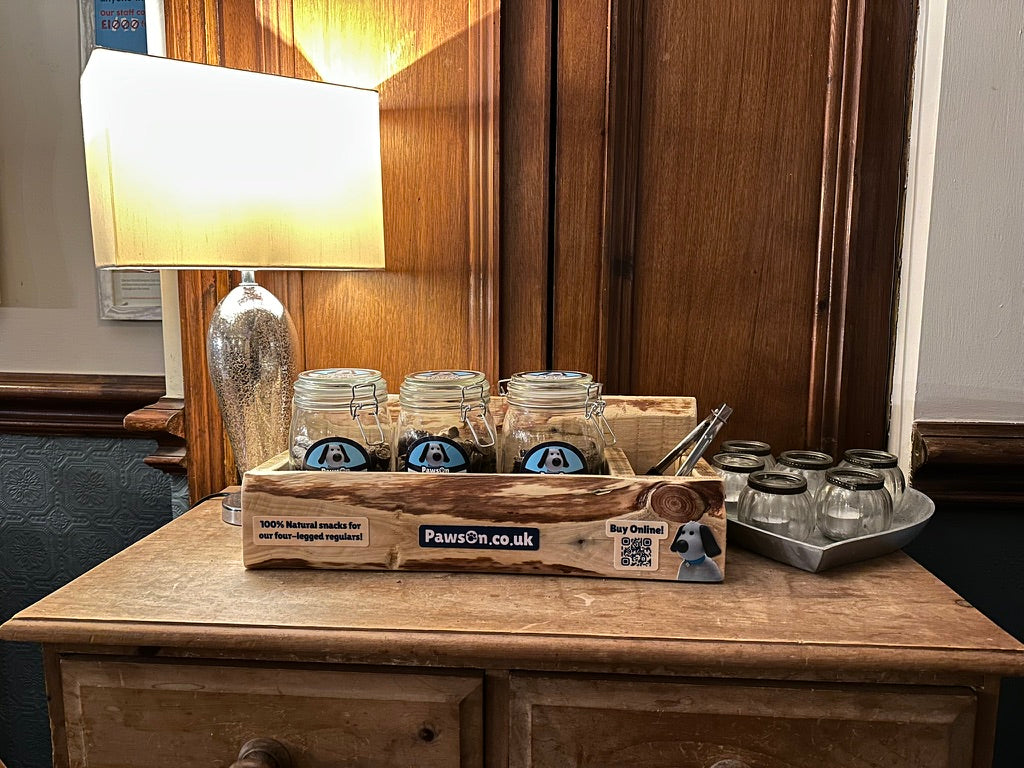 A PawsOn Treat Station in place