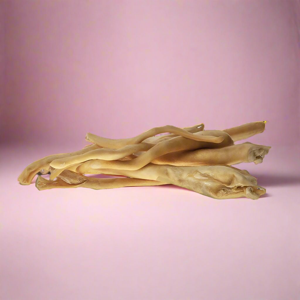 Whole dried lamb tails, laid flat