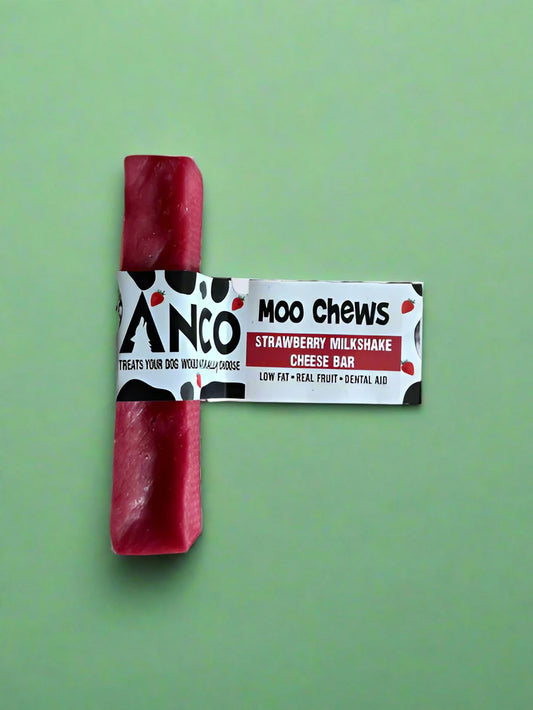 Moo Chew Strawberry Milkshake Cheese Bar - Large