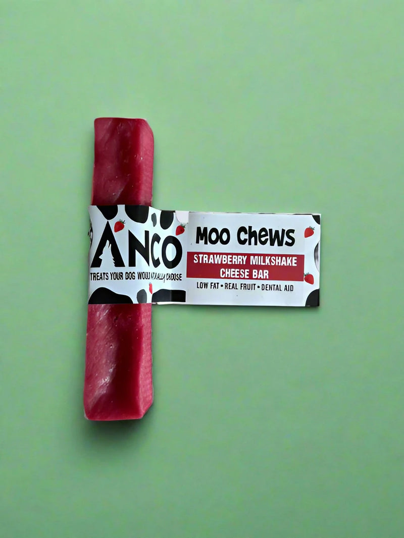 A large pink strawberry flavoured yak milk cheese bar, laid flat